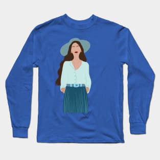 Woman at the beach 6 Long Sleeve T-Shirt